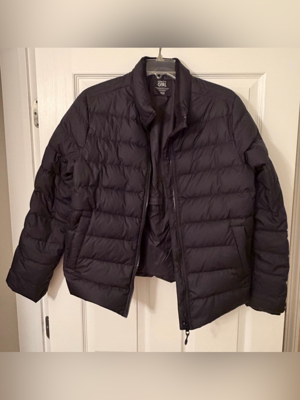 Athleta Girl Cool Days Down Jacket Black - Size XXL / 16